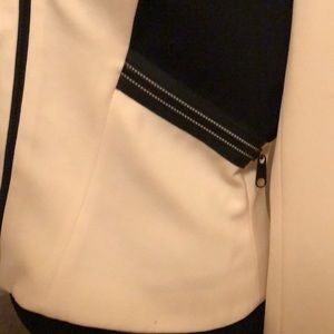 entre deux modes Jackets & Coats - Designer form fitted jacket. Cream and black entre deux modes Jackets & Coats - Designer form fitted jacket. Cream and black